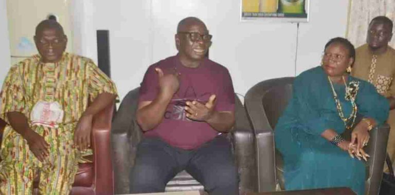 From left to right - Elaigwu Abutu, Brothers FM DG, James Iorpuu, BSEMA Ag. ES, and Christiana Ameh, GM, Harvest FM, during the media parley.