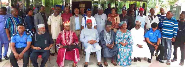 Group photograph of the stakeholders with the deputy governor shortly after the inauguration ceremony on Thursday.