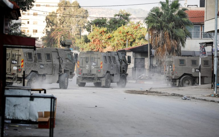 Israeli military vehicles