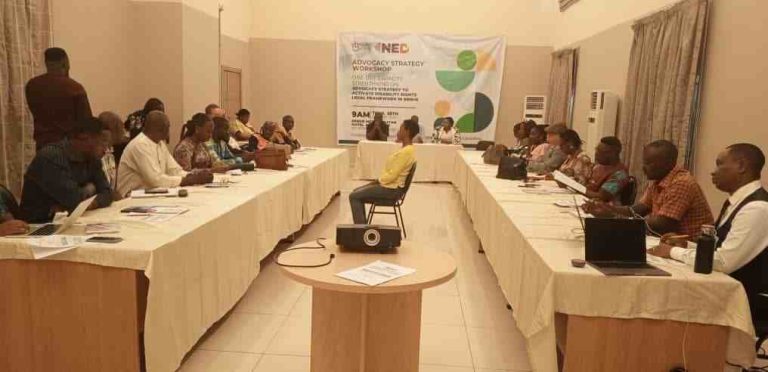Participants at the one-day advocacy workshop on the Disability Act domestication in Benue State held in Makurdi on Thursday.