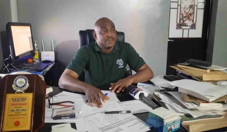 Infertility: Expert Dismisses Fears About IVF The chief consultant, obstetrician and gynaecologist, FMC, Makurdi, and Pishon Women Specialist Clinic's CMD, Dr Paulinus Abu, interacting with journalists in his office on Friday