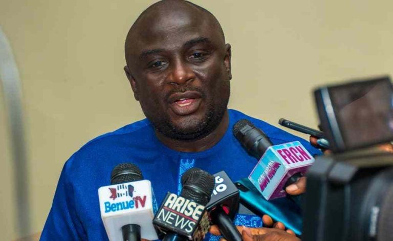 Tersoo Kula, briefing journalists after SEC.