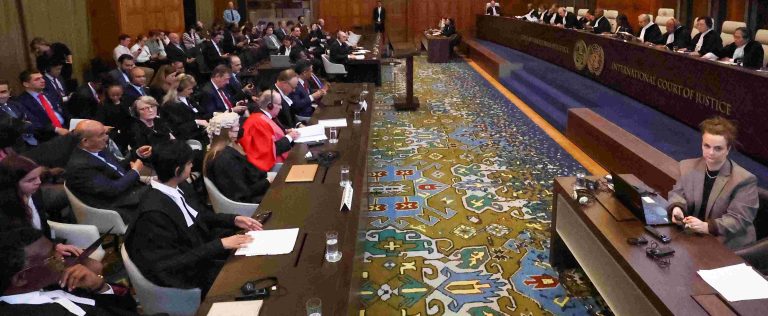 A general view of the ICJ sitting
