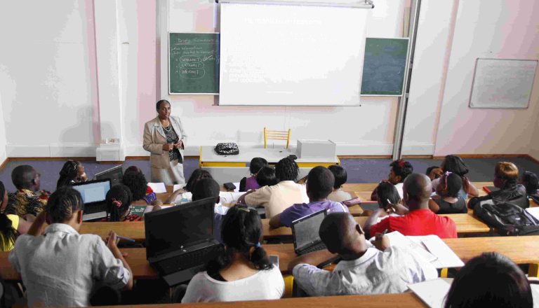 Students in class