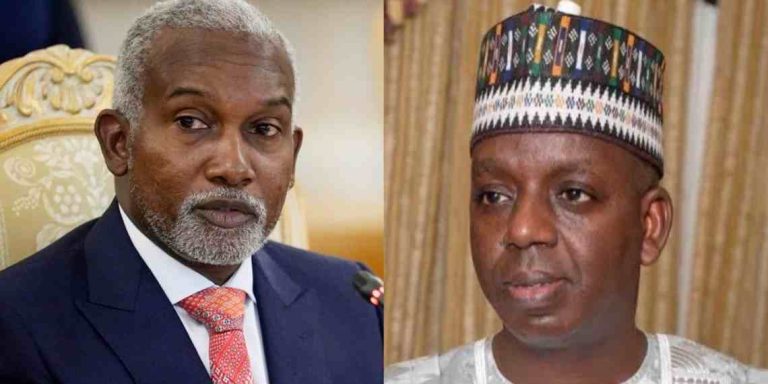 Minister of Foreign Affairs Tuggar and permanent secretary, Minister of Foreign Affairs, Ibrahim Lamuwa.