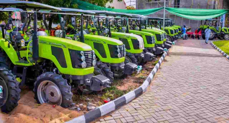 The tractors commissioned by Governor Alia on Sunday