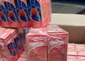 NDLEA Intercepts N9.8bn Worth Of Codeine Shipments From India Codeine syrup seized by the operatives of the NDLEA