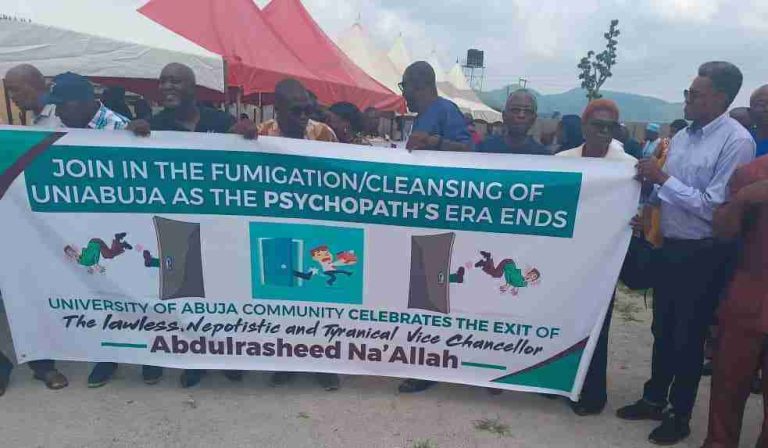ASUU Celebrates Na’Allah’s Exit As VC, Says He Destroyed UNIABUJA Prof Na'Allah