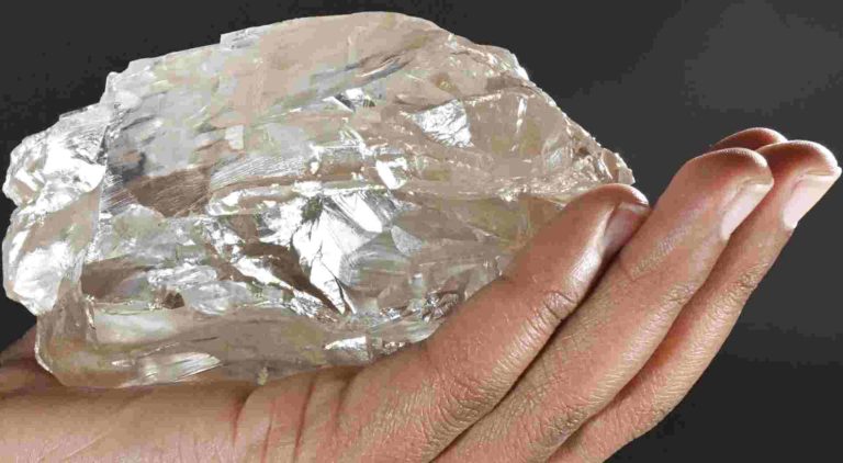 The huge diamond, unearthed in Botswana, said to be the second biggest rough diamond ever discovered.