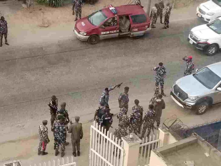 Police siege on CDHR office