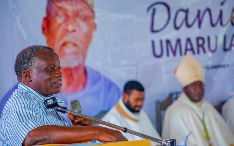 Comrade Dan Umaru – A Warrior Of The Working Class; By John Ejoha Odah Prof Onje Gyewado addressing the congregation in Wamba.