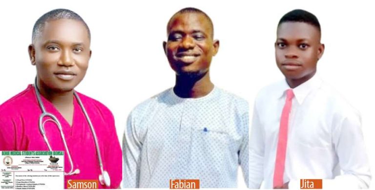 Three of the Kidnapped students.