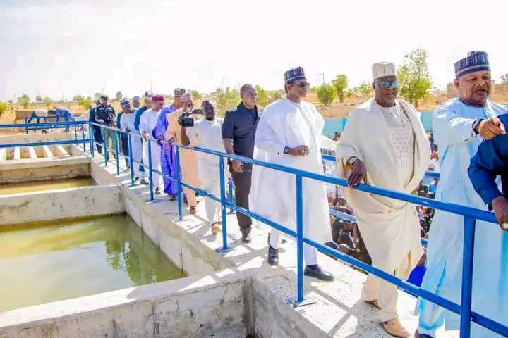 Gov. Buni Commissions 243m Litres’ Water Treatment Plant Water plant