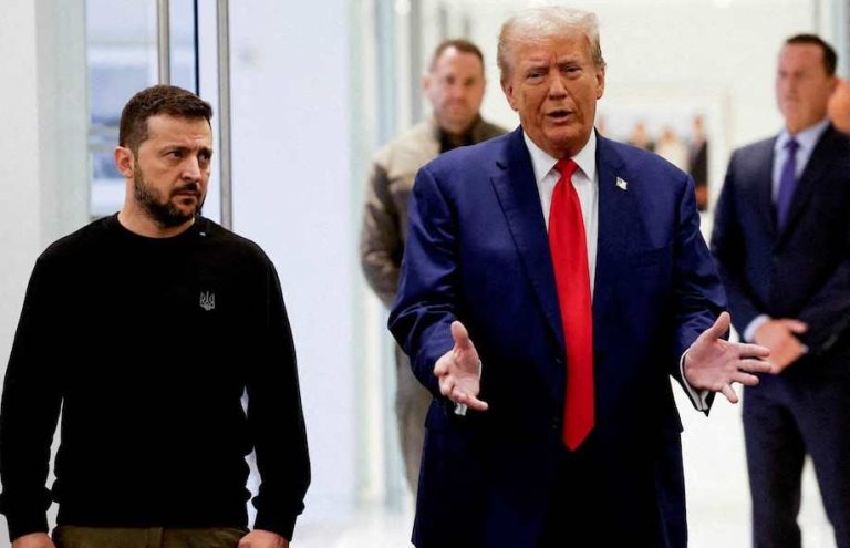 File photo of Trump and Zelenskiy. Source: Reuters/Shannon Stapleton