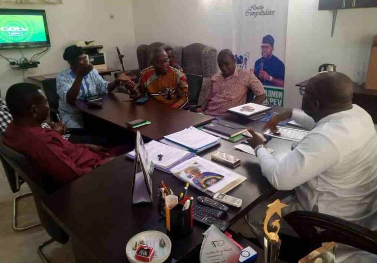 Iorpev addressing journalists