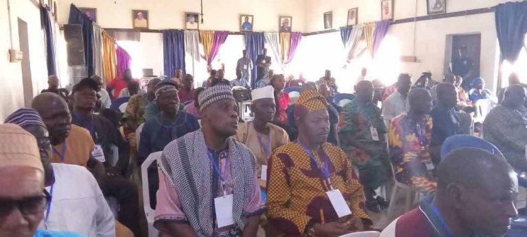 Vembe Re-Elected Benue NUP Chairman Delegates at the conference.