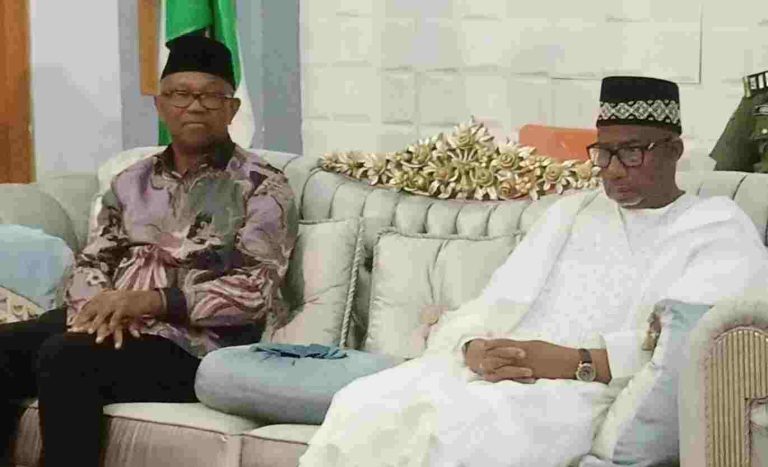 Gov. Bala Mohammed of Bauchi state and Mr Peter Obi