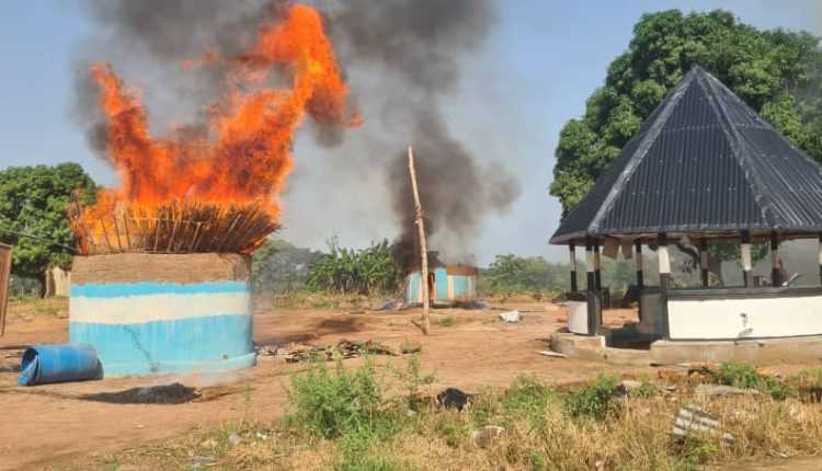 Konyo's alleged hideout said to have been set ablaze by the JTF.