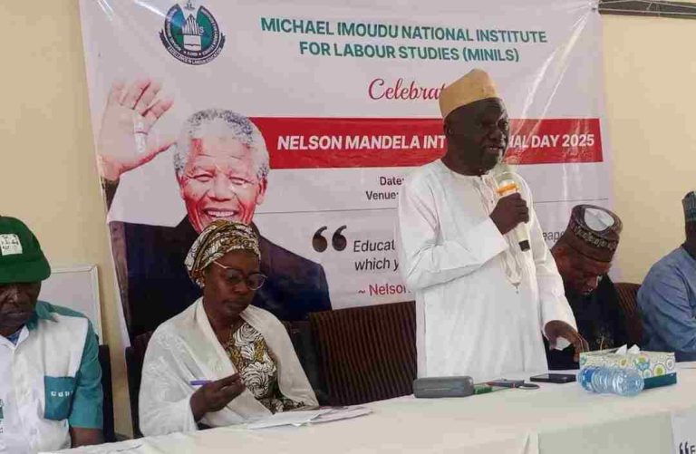 Mandela Day: Celebrate African Leaders While They’re Alive To Inspire Future Generations – Aremu Aremu speaking at the event.