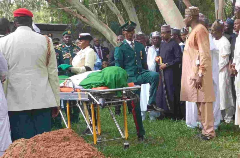 Remains Of Buhari Buried In Daura Amidst Tears, Prayers Buhari's body