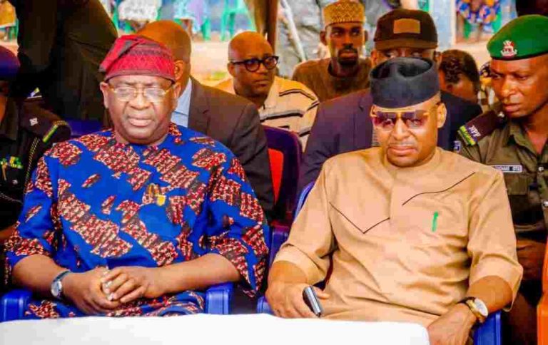 Govs Alia, Otu Silent Days After Brutal Killing Of Benue Indigene In Obudu Ode and Ode during a peace meeting in 2023