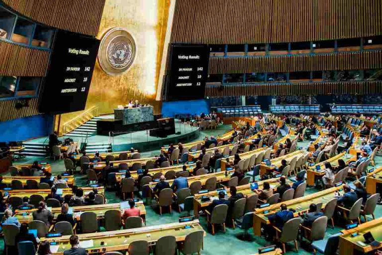 UN Overwhelmingly Endorses Two-State Solution As Israel, Us Kick UN-2-State voting