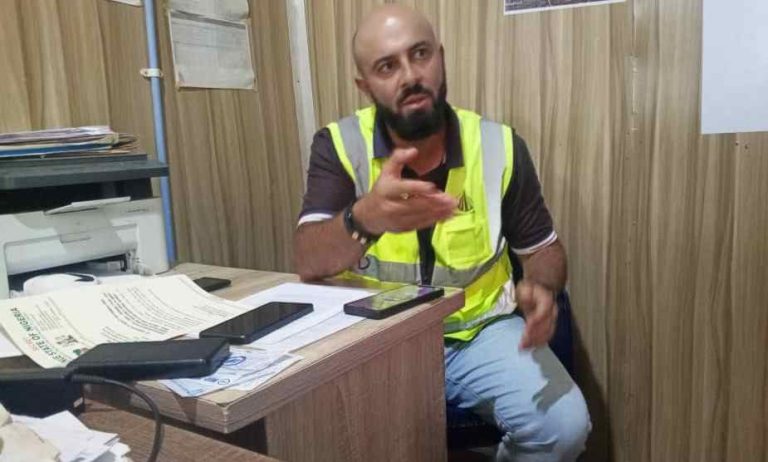Engr Charbel Al-Ammar, Bauhaus' Project Manager, speaks with journalists in his Makurdi office, Monday.