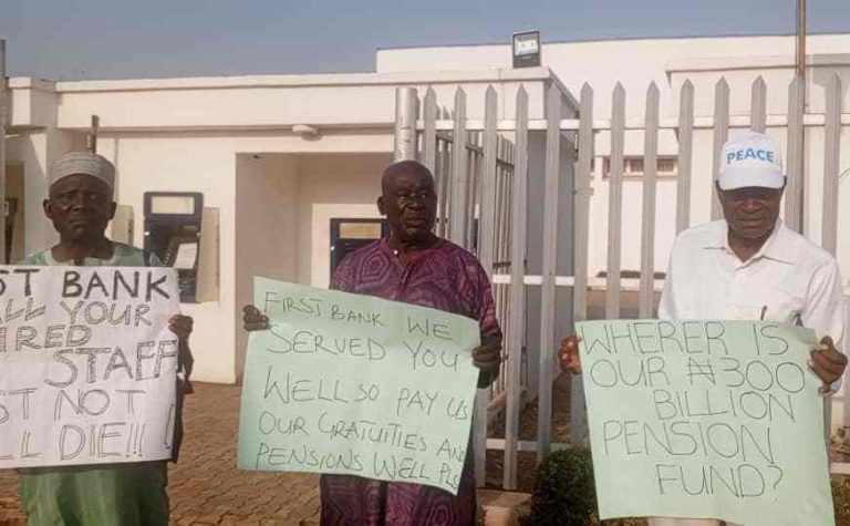 First Bank Pensioners Protest Decades-Long Non-Payment, Allege N300bn Fund Mismanagement