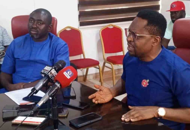 Benue Inaugurates Homegrown Beer, Zeva, Aims To Stir State’s Economy, Create Jobs Dr Asemakaha (right) with Ugber during the briefing on Monday.
