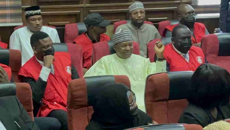 Former Attorney General of the Federation (AGF) and Minister of Justice, Abubakar Malami in court