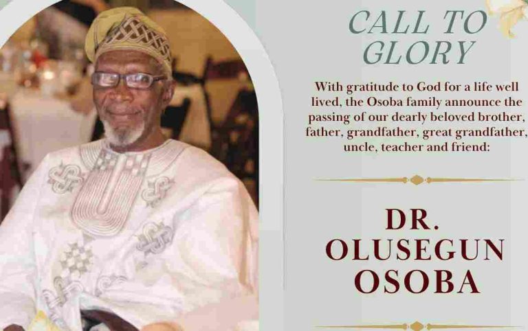 Family Announces Funeral Activities For Renowned Marxist Scholar, Dr Segun Osoba Funeral Poster of Dr Segun Osoba