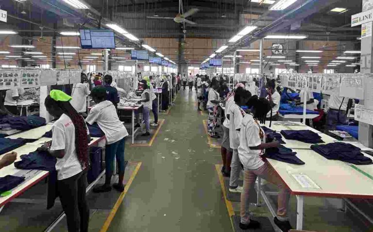 ILO Powers Productivity In Ghana’s Garment And Shea Sectors Workers in a garment factory in Accra produce apparel