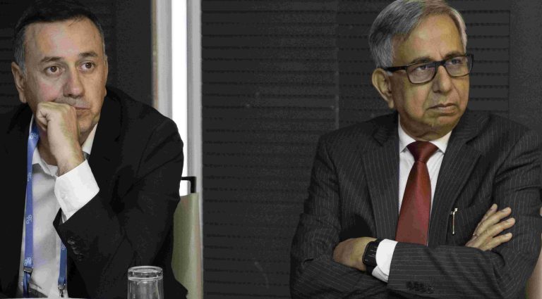 Dangote Cement GMD Champions Net-Zero Cement Production At Global CEO’s summit From let: Miljan Gutovic, Chief Executive Officer Holcim, left and Mr. Arvind Pathak Group Managing Director, Dangote Cement Plc during the 2026 Global Cement and Concrete Association’s CEO Strategic Dialogue held in Madrid, Spain