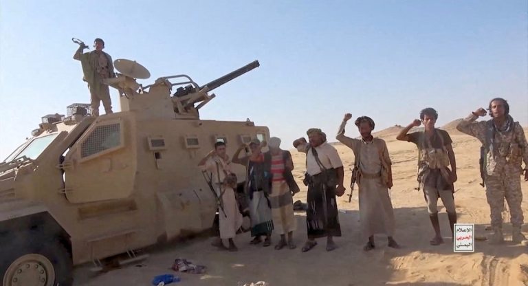Houthi fighters