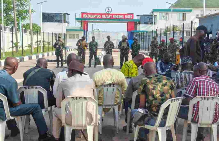 Military Veterans Protest In Abuja, Challenge Pensions Board Over Adjustment Formula Military Pensioners